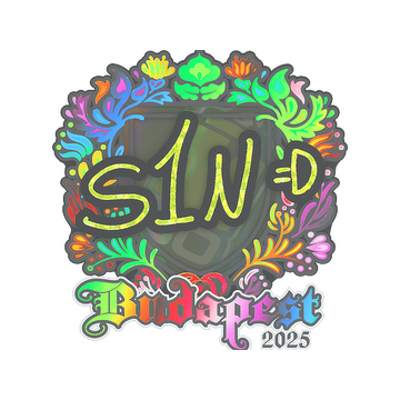 Sticker | s1n (Holo) | Budapest 2025