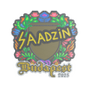 Sticker | saadzin (Embroidered) | Budapest 2025
