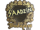 Sticker | saadzin (Gold) | Budapest 2025