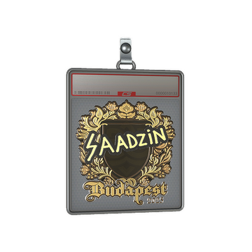 Sticker Slab | saadzin (Gold) | Budapest 2025