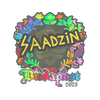 Sticker | saadzin (Holo) | Budapest 2025