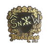 Sticker | snow (Gold) | Budapest 2025