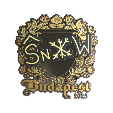 Sticker | snow (Gold) | Budapest 2025