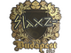 Sticker | slaxz- (Gold) | Budapest 2025