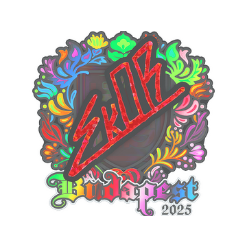 Sticker | sk0R (Holo) | Budapest 2025