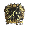 Sticker | skullz (Gold) | Budapest 2025
