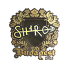 Sticker | sh1ro (Gold) | Budapest 2025
