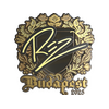 Sticker | REZ (Gold) | Budapest 2025