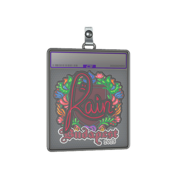 Sticker Slab | rain (Embroidered) | Budapest 2025