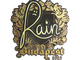 Sticker | rain (Gold) | Budapest 2025