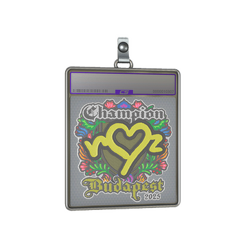 Sticker Slab | ropz (Embroidered, Champion) | Budapest 2025