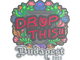 Sticker | drop (Embroidered) | Budapest 2025