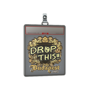 Sticker Slab | drop (Gold) | Budapest 2025
