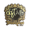Sticker | dgt (Gold) | Budapest 2025