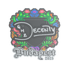 Sticker | decenty (Embroidered) | Budapest 2025