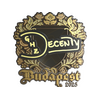Sticker | decenty (Gold) | Budapest 2025