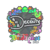 Sticker | decenty (Holo) | Budapest 2025