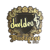 Sticker | dav1deuS (Gold) | Budapest 2025