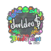 Sticker | dav1deuS (Holo) | Budapest 2025