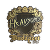 Sticker | Heavygod (Gold) | Budapest 2025