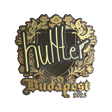 Sticker | huNter- (Gold) | Budapest 2025
