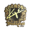Sticker | kye (Gold) | Budapest 2025