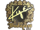 Sticker | kye (Gold) | Budapest 2025