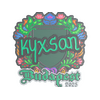 Sticker | kyxsan (Embroidered) | Budapest 2025