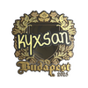 Sticker | kyxsan (Gold) | Budapest 2025