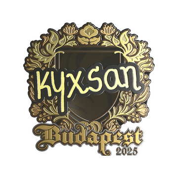 Sticker | kyxsan (Gold) | Budapest 2025