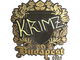 Sticker | KRIMZ (Gold) | Budapest 2025