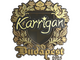 Sticker | karrigan (Gold) | Budapest 2025