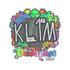 Sticker | kl1m (Holo) | Budapest 2025