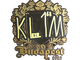 Sticker | kl1m (Gold) | Budapest 2025