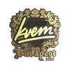 Sticker | Kvem (Gold) | Budapest 2025