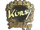 Sticker | Kursy (Gold) | Budapest 2025