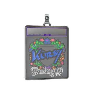 Sticker Slab | Kursy (Embroidered) | Budapest 2025