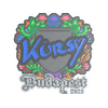 Sticker | Kursy (Embroidered) | Budapest 2025