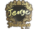 Sticker | jeorge (Gold) | Budapest 2025