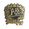 Sticker | jabbi (Gold) | Budapest 2025