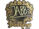 Sticker | jabbi (Gold) | Budapest 2025