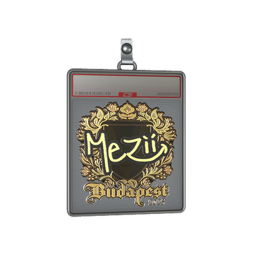 Sticker Slab | mezii (Gold) | Budapest 2025