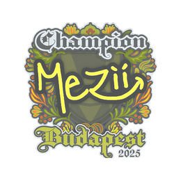 Sticker | mezii (Champion) | Budapest 2025