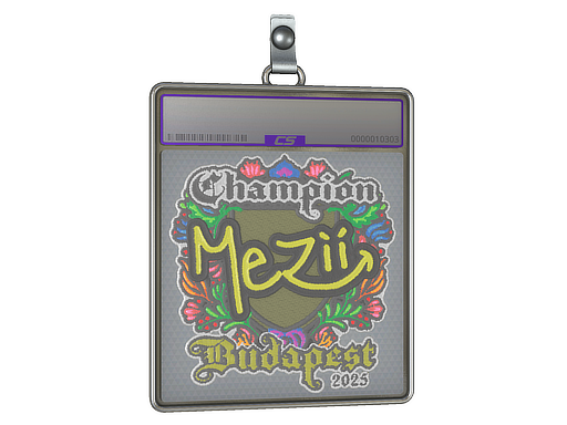 Sticker Slab | mezii | Budapest 2025 | Embroidered, Champion