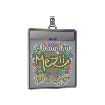 Sticker Slab | mezii (Embroidered, Champion) | Budapest 2025