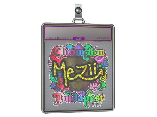 Sticker Slab | mezii (Holo, Champion) | Budapest 2025