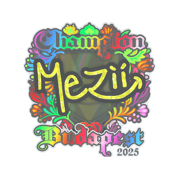Sticker | mezii (Holo, Champion) | Budapest 2025