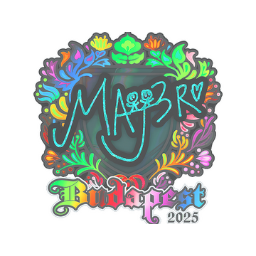 Sticker | MAJ3R (Holo) | Budapest 2025