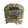 Sticker | malbsMd (Gold) | Budapest 2025