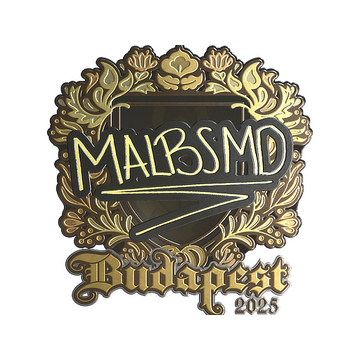 Sticker | malbsMd (Gold) | Budapest 2025